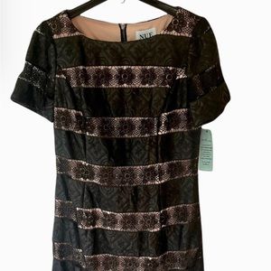 NWT Nue by Shani Laced Floral Sophisticated Party Evening Cocktail Mini Dress 6